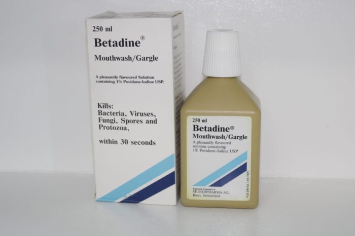 Betadine Mouthwash 250ml – Yanah Pharmacy
